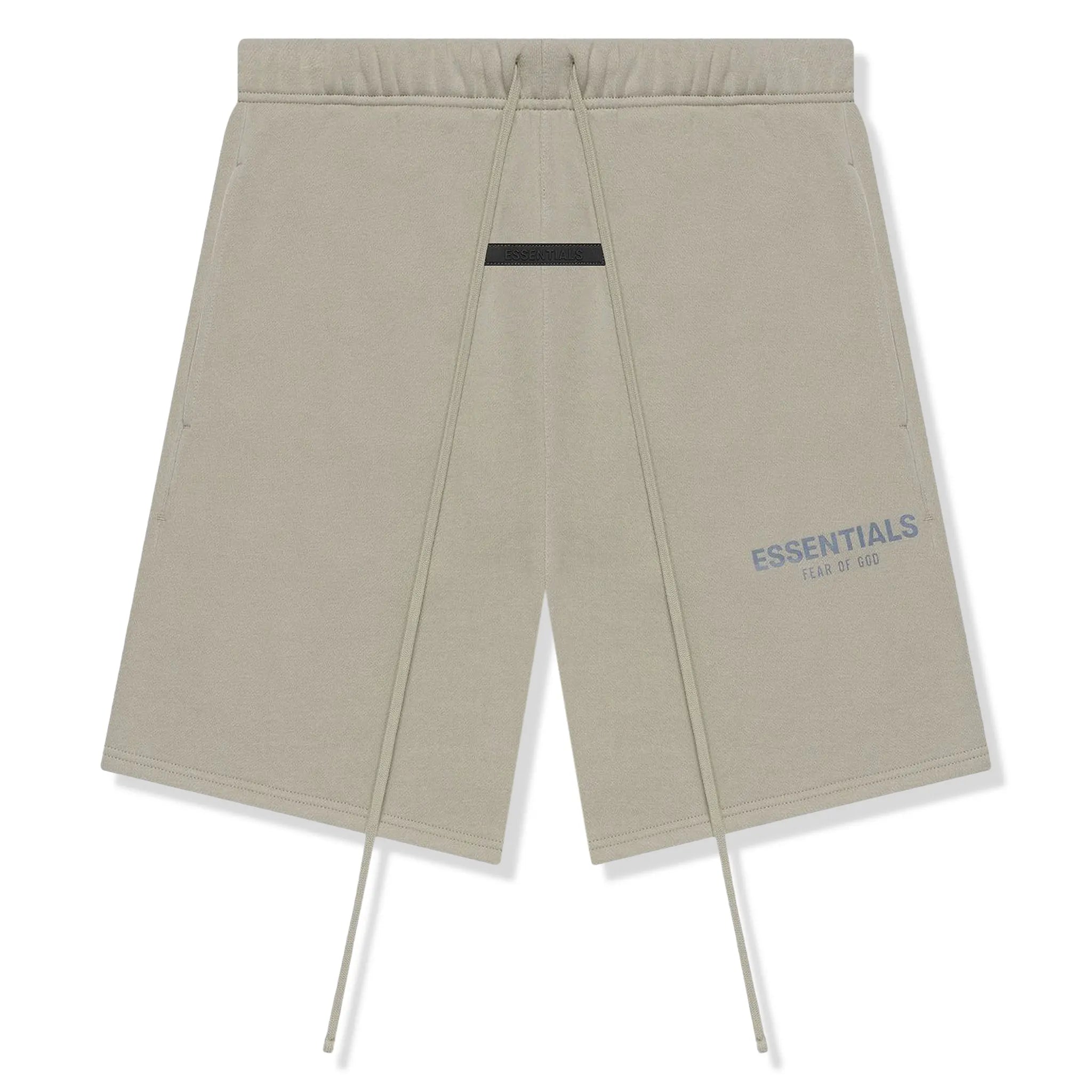 Front View Of Fear Of God Essentials Moss Reflective Shorts (SS21) 160SP212010F